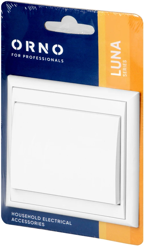 Łącznik Luna vienpolis srovės jungiklis, 10A, 250V, WP-1L, baltas