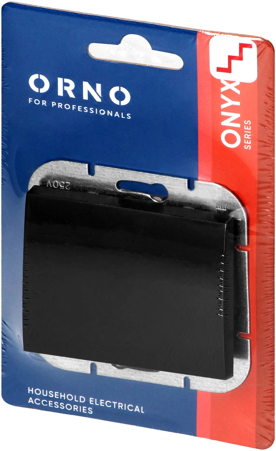 Łącznik Laiptinis jungiklis Onyx, 10A, 250V, juodas