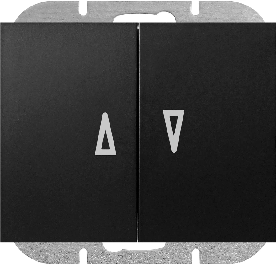 Łącznik Onyx roletų jungiklis, 10A, 250V, WP-10O, juodas