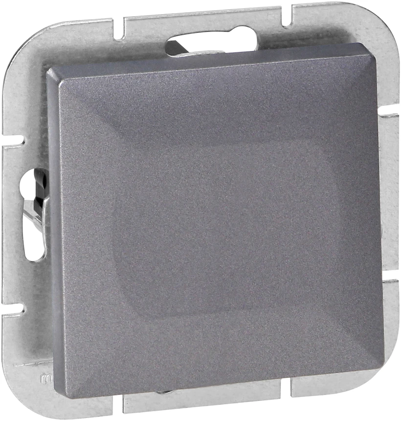 Łącznik Perlų serijos kryžminis jungiklis, 10A, 250V, WP-8P, antracitas