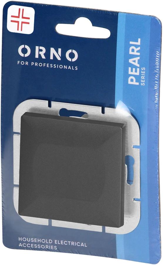 Łącznik Perlinis kryžminis jungiklis, 10A, 250V, WP-8P, juodas