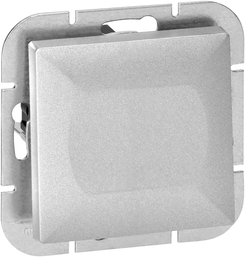 Łącznik Kryžminis jungiklis Pearl, 10A, 250V, sidabrinis