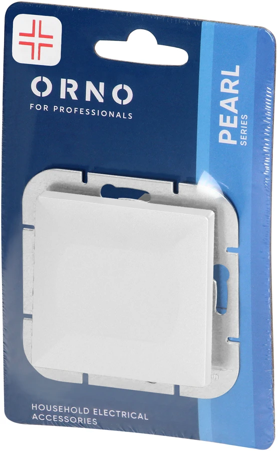 Łącznik Perlų serijos kryžminis jungiklis, 10A, 250V, baltas