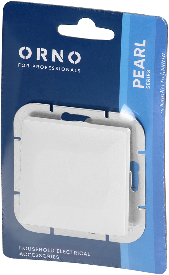 Łącznik Pearl vienpolis srovės jungiklis, 10A, 250V, WP-1P, baltas