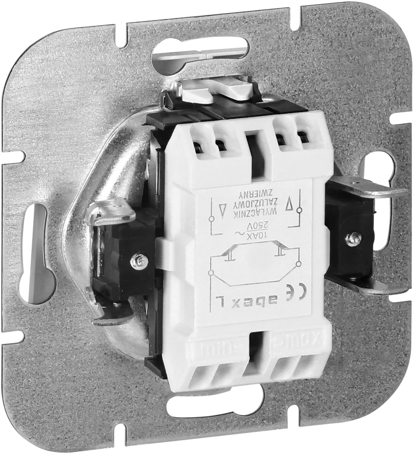 Łącznik Roletų jungiklis su spyruokliniu jungikliu Pearl, 10A, 250V, WP-10P, baltas