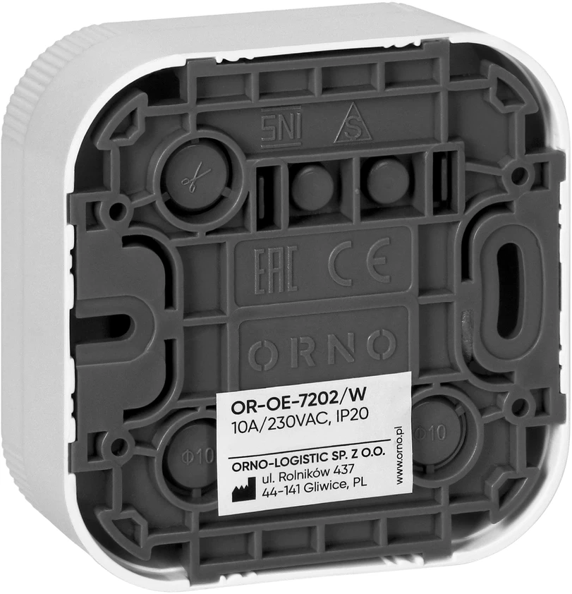 Łącznik „ToDo“ IP20 laiptų jungiklis, 10A, 230V AC, baltas