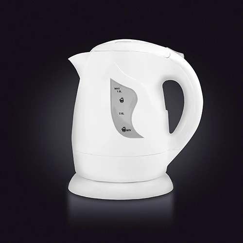 Adler AD 08 Standartinis virdulys, Plastikas, Baltas, 850 W, 1 L, 360° sukamasis pagrindas