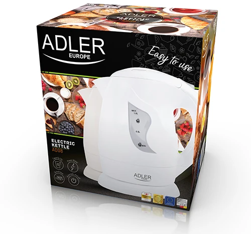 Adler | Virdulys | AD 08 b | Standard | 850 W | 1 L | Plastic | 360° rotational base | rusvai gelsvas