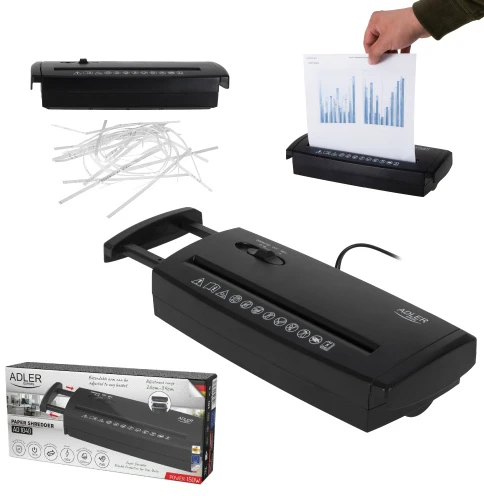 Adler Paper Shredder | AD 1040 | Juodas