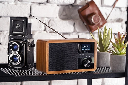 Radijo imtuvas Adler AD 1184 Radio DAB+ Bluetooth, Rudos/Juodos spalvos