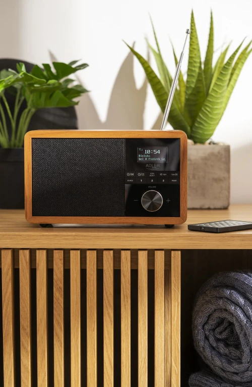 Radijo imtuvas Adler AD 1184 Radio DAB+ Bluetooth, Rudos/Juodos spalvos