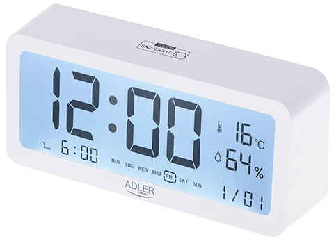 Adler | Žadintuvas | AD 1195w | Signalizacijos funkcija | Baltas