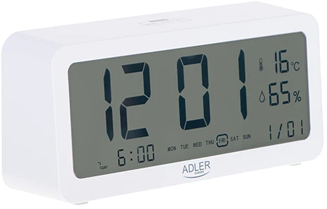 Adler | Žadintuvas | AD 1195w | Signalizacijos funkcija | Baltas