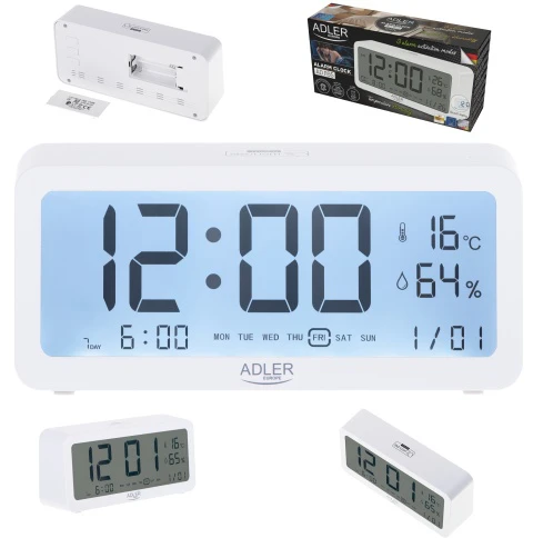 Adler | Žadintuvas | AD 1195w | Signalizacijos funkcija | Baltas