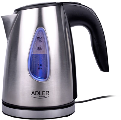 Adler | Virdulys | AD 1203 | Standard | 1630 W | 1 L | Nerūdijantis plienas | 360° rotational base