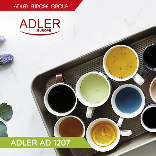 Adler | Virdulys | AD 1207 | Standartinis | 2000 W | 1,5 l | Plastikas | 360° sukamasis pagrindas | Baltas