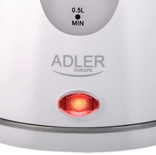 Adler | Virdulys | AD 1207 | Standartinis | 2000 W | 1,5 l | Plastikas | 360° sukamasis pagrindas | Baltas