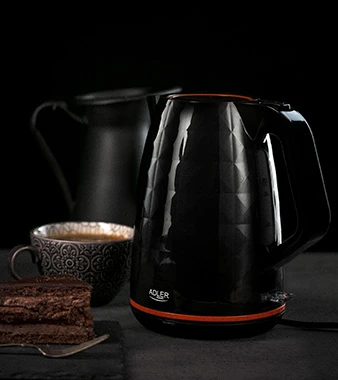 Adler | Virdulys | AD 1277 | Standard | 2200 W | 1.7 L | Plastic | 360° rotational base | Juodas