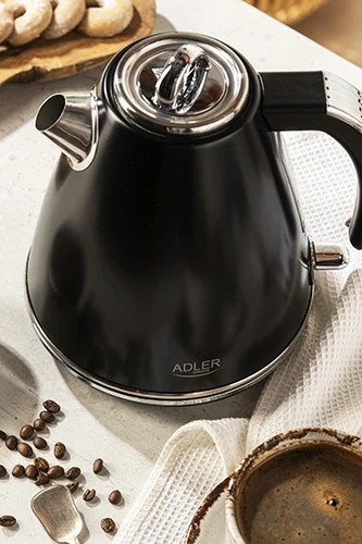Adler | Virdulys | AD 1343b | Electric | 2200 W | 1.5 L | Nerūdijantis plienas | 360° rotational base | Juodas