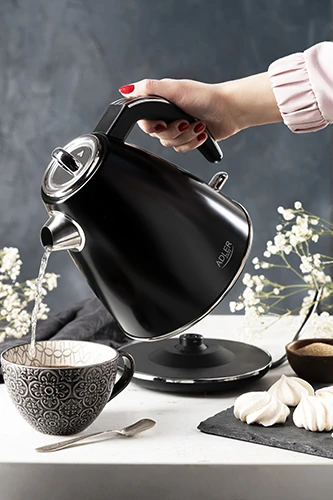 Adler | Virdulys | AD 1343b | Electric | 2200 W | 1.5 L | Nerūdijantis plienas | 360° rotational base | Juodas