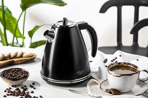 Adler | Virdulys | AD 1343b | Electric | 2200 W | 1.5 L | Nerūdijantis plienas | 360° rotational base | Juodas