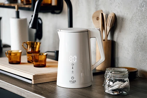 Adler | Virdulys | AD 1345w | Electric | 2200 W | 1.7 L | Nerūdijantis plienas | 360° rotational base | Baltas