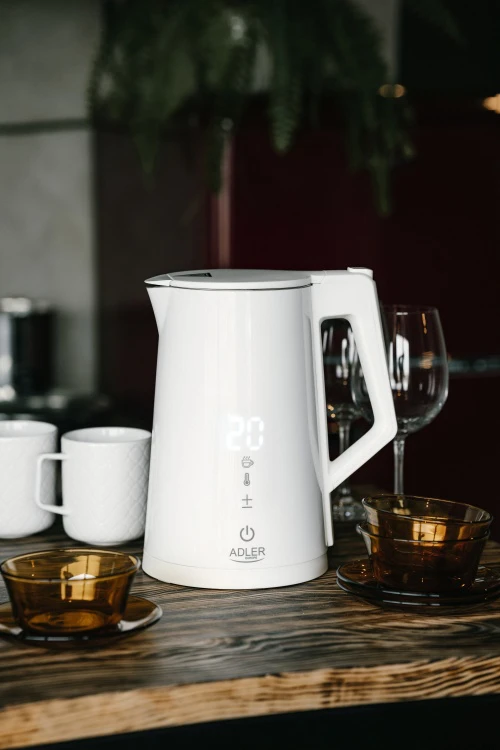 Adler | Virdulys | AD 1345w | Electric | 2200 W | 1.7 L | Nerūdijantis plienas | 360° rotational base | Baltas