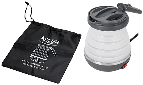 Adler AD 1370 JK silikoninis virdulys 0,6 l – kelioninis – JK kištukas