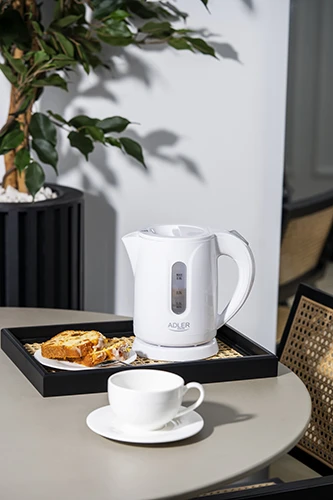 Adler | Virdulys | AD 1371w | Electric | 850 W | 0.8 L | Nerūdijantis plienas/Polypropylene | 360° rotational base | Baltas