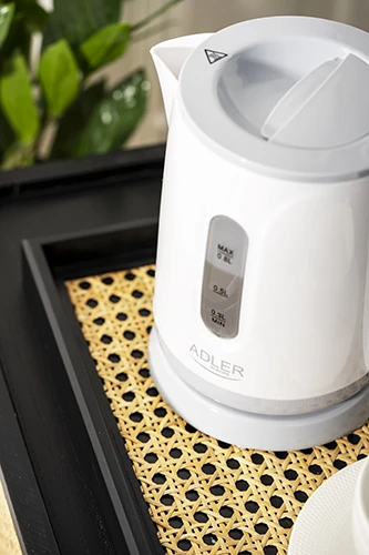 Adler | Virdulys | AD 1371w | Electric | 850 W | 0.8 L | Nerūdijantis plienas/Polypropylene | 360° rotational base | Baltas