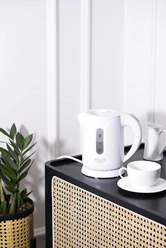 Adler | Virdulys | AD 1371w | Electric | 850 W | 0.8 L | Nerūdijantis plienas/Polypropylene | 360° rotational base | Baltas