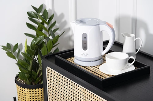 Adler | Virdulys | AD 1371w | Electric | 850 W | 0.8 L | Nerūdijantis plienas/Polypropylene | 360° rotational base | Baltas