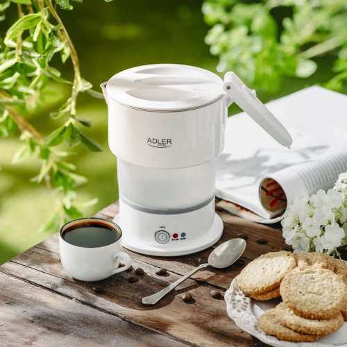 Adler Silicon Travel Virdulys | AD 1377 | Travel Virdulys | 600 W | 0.6 L | Silicon | Baltas
