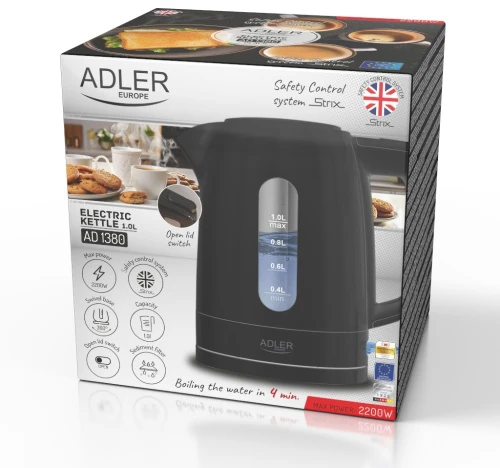 ADLER AD 1380B juodas electric virdulys