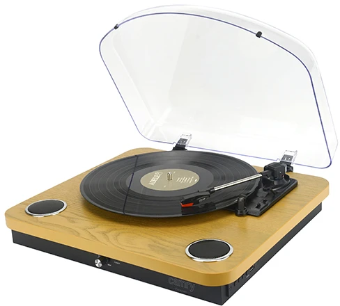 Patefonas Adler AD-1914 su USB ir Bluetooth, rudos medienos spalvos