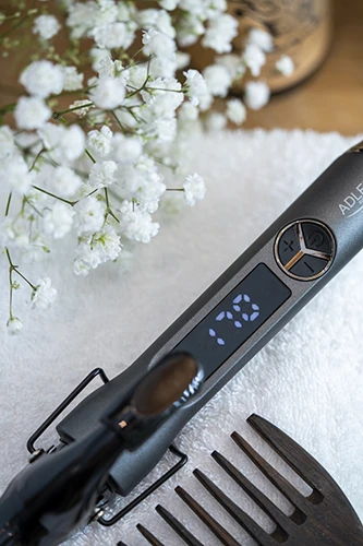 Adler | Hair Suktukas | AD 2114 | Ceramic heating system | Barrel diameter 25 mm | Temperature (max) 210 °C | Ekranas Digital | 60 W | Juodas