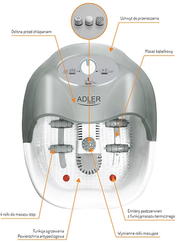 Adler AD 2167 pėdų masažuoklis