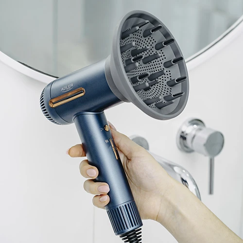 Adler Plaukų džiovintuvas | AD 2271 SUPERSPEED | 1500 W | Number of temperature settings 6 | Ionic function | Diffuser nozzle | Mėlyna