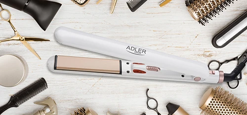 Adler | Plaukų tiesinimo žnyplės | AD 2317 | Ceramic heating system | Temperature (max) 200 °C | 35 W | Baltas