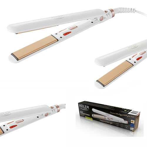 Adler | Plaukų tiesinimo žnyplės | AD 2317 | Ceramic heating system | Temperature (max) 200 °C | 35 W | Baltas