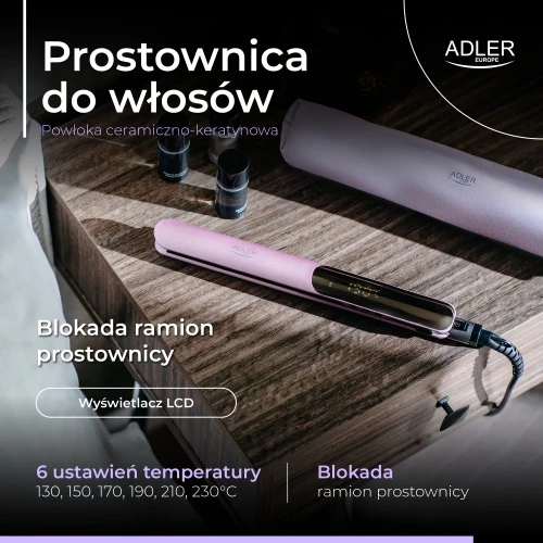 Adler AD 2329 keratino plaukų tiesintuvas