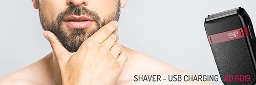 Barzdaskutė Adler | Shaver | AD 2923 | Operating time (max) 45 min | NiMH | Juodas