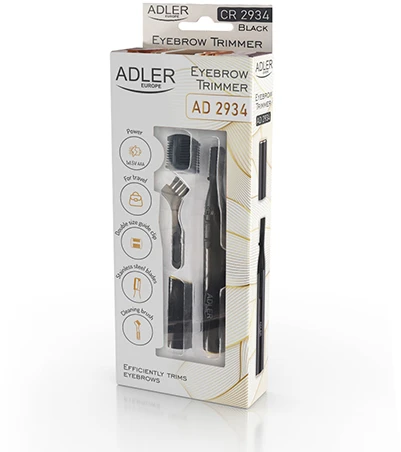 Adler | Antakių kirpimo priemonė | AD 2934b | Antakių kirpimo priemonė | Juodas