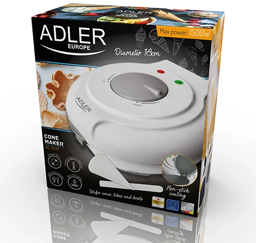 Adler Vaflinė AD 3038 Balta, 1500 W