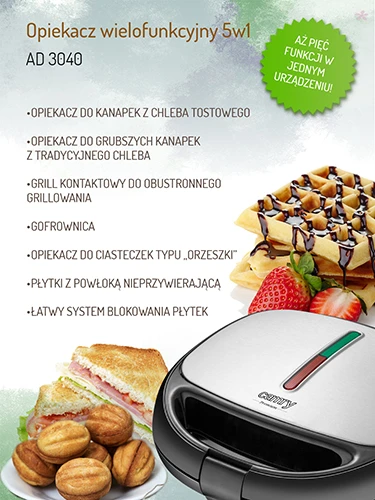 Sumuštinių keptuvė Adler 5in1 AD 3040