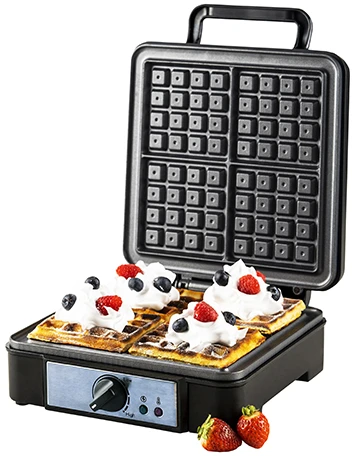 Adler | Vaflinė | AD 3049 | 1200 W | Number of pastry 4 | Belgium | Juodas