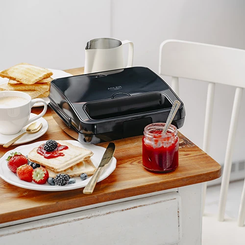 Sumuštinių keptuvas Adler AD 3079 | 750 W | Lentelių skaičius 1 | Juodas