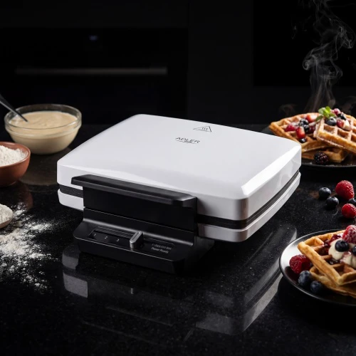 Adler Vaflinė | AD 3085 | 1200 W | Kepinių skaičius 2 | Vaflis | Baltas