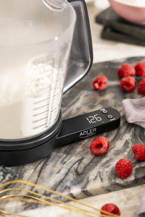 Adler | Virtuvinės svarstyklės with a measuring cup | AD 3178 | Maximum weight (capacity) 5kg | Juodas