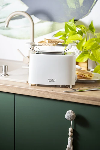 Adler | Skrudintuvas | AD 3223 | Galia 750 W | Lizdų skaičius 2 | Korpuso medžiaga Plastikas | Baltas